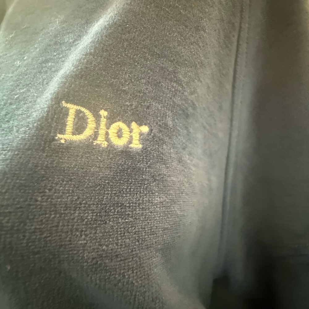 RARE Vintage Christian Dior Monsieur Blue Soft Velour Track Suit 80s-90’s - Picture 6 of 16